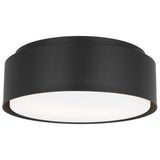 Dartmore Flush Mount Medium Midnight Black By Visual Comfort Studio - With Light