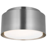 Dartmore Flush Mount Small Brushed Nickel By Visual Comfort Studio - With Light