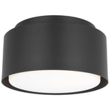 Dartmore Flush Mount Small Midnight Black By Visual Comfort Studio - With Light