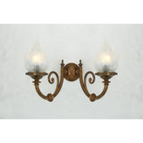 Darwin Double Wall Light - Antique Brass