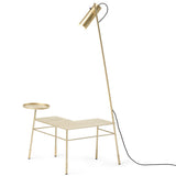 Dase Coffee Table with Lamp Satin Gold By Mogg