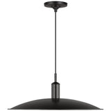 Dash Pendant Medium Aged Iron By Visual Comfort Studio - Side View