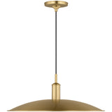 Dash Pendant Medium Burnished Brass By Visual Comfort Studio Side View