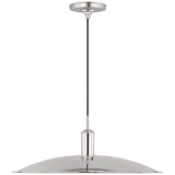 Dash Pendant Medium Polished Nickel By Visual Comfort Studio - Side View
