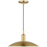 Dash Pendant Small Burnished Brass By Visual Comfort Studio- Side View