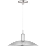 Dash Pendant Small Polished Nickel By Visual Comfort Studio - Side View