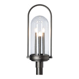 Davis Outdoor Post Lantern, shown in Coastal Oil Rubbed Bronze, by Hubbardton Forge