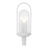Davis Outdoor Post Lantern in Coastal White by Hubbardton Forge