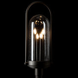 Davis Outdoor Post Lantern detail in Coastal Oil Rubbed Bronze, by Hubbardton Forge