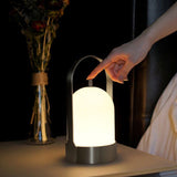Dawn Portable Table Lamp Nickel By Tubicen - Lifestyle View