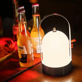 Dawn Portable Table Lamp Nickel By Tubicen - Lifestyle View2