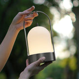 Dawn Portable Table Lamp Nickel By Tubicen - Lifestyle View3