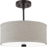 Dayna Shade / Convertible Semi-Flushmount — 14", Bronze