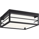 Dearborn LED Flushmount — 10", Midnight Black