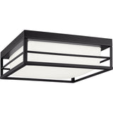 Dearborn LED Flushmount — 12", Midnight Black