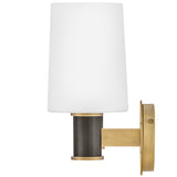 Declan Wall Sconce 3 Lights On By Hinkley Side View