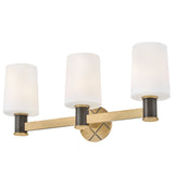 Declan Wall Sconce 3 Lights On By Hinkley Side View 1