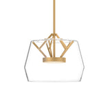 Deco Pendant — 12 Inch, Brushed Gold