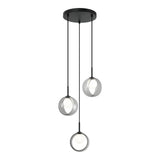 Delcia Chandelier 3 Light Black