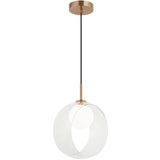 Delcia Pendant Light Aged Gold Brass Medium By Matteo