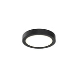 Delta Multi-Voltage Round Flush Mount by Dals - 6 Inch, Black