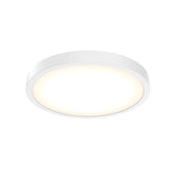 Delta Round Flush Mount by Dals - 10 Inch, White