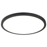Delta Round Flush Mount by Dals - 24 Inch, Black