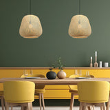 Dembleby Large Pendant Light Natural By Eglo Lifestyle View