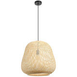 Dembleby Large Pendant Light Natural By Eglo