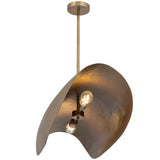 Denarii Iron Linear Suspension Bty Maxim Lighting - Side View1