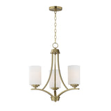 Deven Chandelier Satin Brass by Maxim Lighting