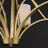 Deven Multi-Tier Chandelier Satin Brass by Maxim Lighting