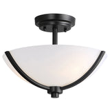 Deven Semi-Flush Mount Black by Maxim Lighting