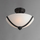 Deven Semi-Flush Mount Black by Maxim Lighting