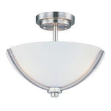 Deven Semi-Flush Mount Satin Nickel by Maxim Lighting