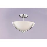 Deven Semi-Flush Mount Satin Nickel by Maxim Lighting