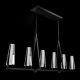 Devotion Linear Suspension Light By Schonbek Beyond, Finish: Black, , | Casa Di Luce Lighting