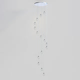 Dewdrop LED Linear Pendant by ET2 - 15-Light Polished Chrome