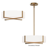 Dexter Flush Mount Pendant Natural Aged Brass by Maxim Lighting