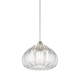 Diamante Pendant Light By Vistosi, Size: Small, Color: Crystal, Finish: Satin Nickel, , | Casa Di Luce Lighting
