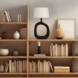 Diezma Table Lamp Medium Black By Eglo - Lifestyle View2