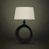 Diezma Table Lamp Small Black By Eglo - Lifestyle View