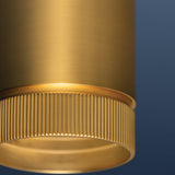 Dighton Flush Mount Aged Brass By Hudson Valley Detailed View