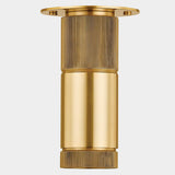 Dighton Flush Mount Aged Brass By Hudson Valley Lifestyle View Front View