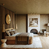 Dighton Flush Mount Aged Brass By Hudson Valley Lifestyle View