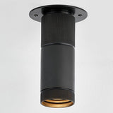 Dighton Flush Mount Distressed Bronze By Hudson Valley Side View