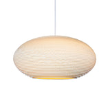Disc Scraplights Pendant, Finish: White, Size: Medium