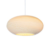 Disc Scraplights Pendant, Finish: White, Size: Small