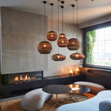 Disc Scraplights Pendant, Finish: Natural, Size: Medium