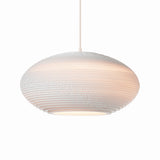 Disc Scraplights Pendant, Finish: White, Size: Medium